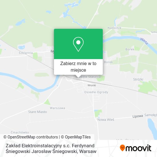 Mapa Zakład Elektroinstalacyjny s.c. Ferdynand Śniegowski Jarosław Śniegowski