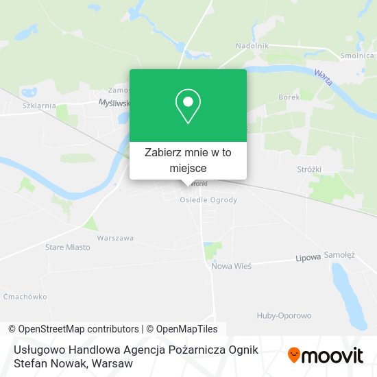 Mapa Usługowo Handlowa Agencja Pożarnicza Ognik Stefan Nowak