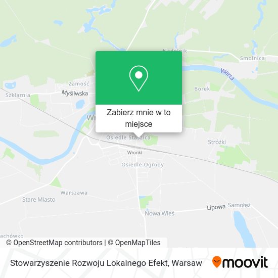 Mapa Stowarzyszenie Rozwoju Lokalnego Efekt