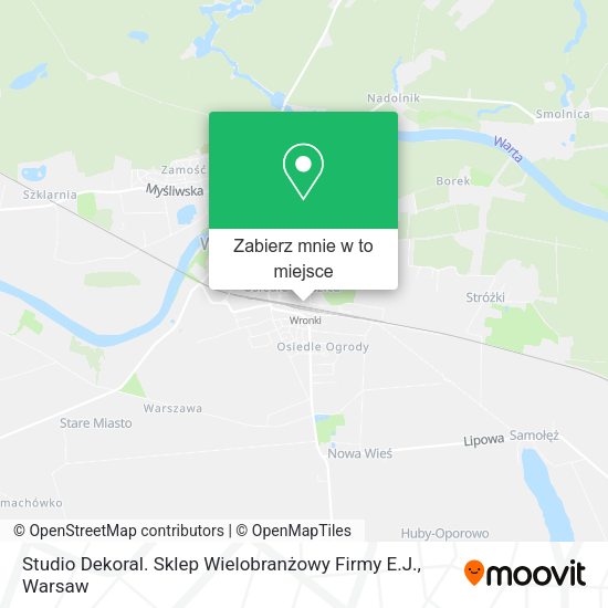 Mapa Studio Dekoral. Sklep Wielobranżowy Firmy E.J.