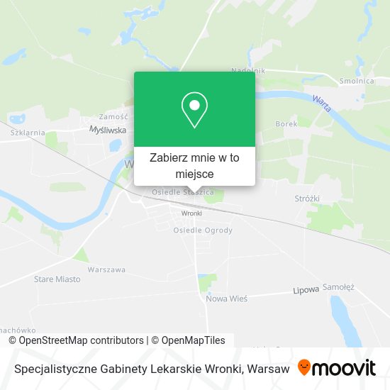 Mapa Specjalistyczne Gabinety Lekarskie Wronki