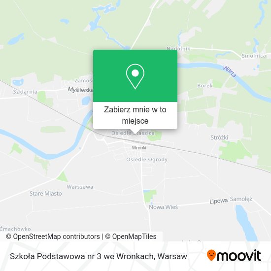 Mapa Szkoła Podstawowa nr 3 we Wronkach