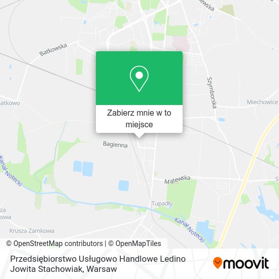 Mapa Przedsiębiorstwo Usługowo Handlowe Ledino Jowita Stachowiak