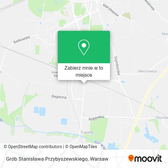 Mapa Grób Stanisława Przybyszewskiego