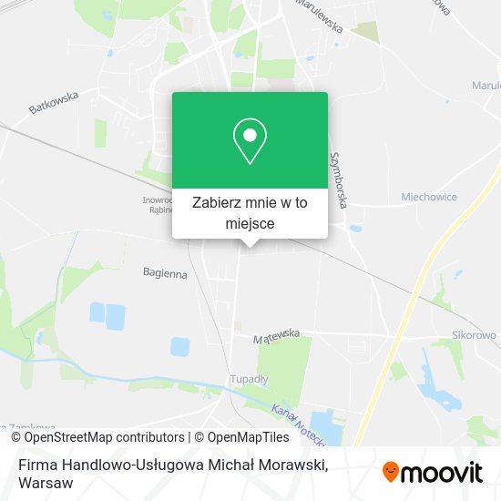 Mapa Firma Handlowo-Usługowa Michał Morawski