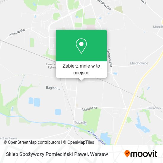 Mapa Sklep Spożywczy Pomieciński Paweł