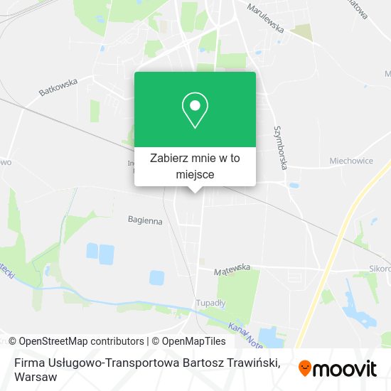 Mapa Firma Usługowo-Transportowa Bartosz Trawiński