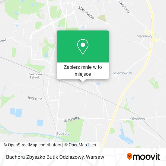 Mapa Bachora Zbyszko Butik Odziezowy