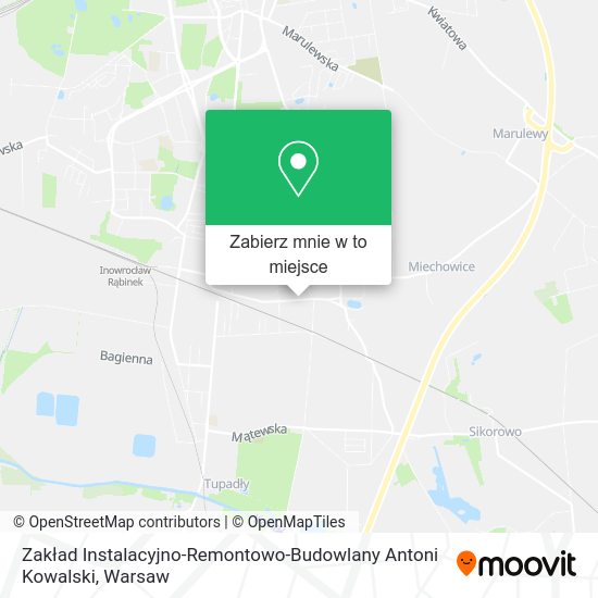 Mapa Zakład Instalacyjno-Remontowo-Budowlany Antoni Kowalski