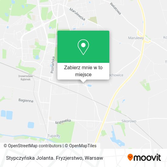 Mapa Stypczyńska Jolanta. Fryzjerstwo