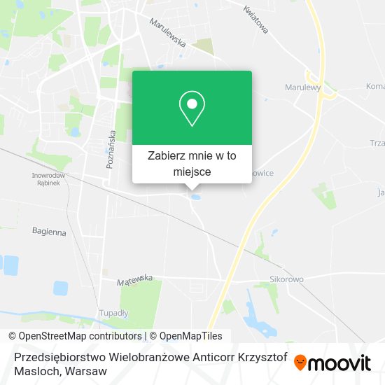 Mapa Przedsiębiorstwo Wielobranżowe Anticorr Krzysztof Masloch