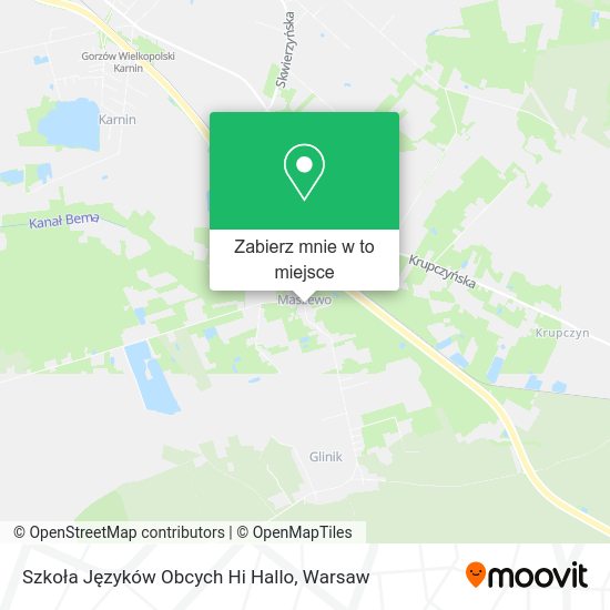 Mapa Szkoła Języków Obcych Hi Hallo