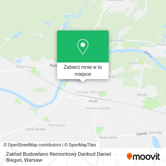 Mapa Zakład Budowlano Remontowy Danbud Daniel Biegun