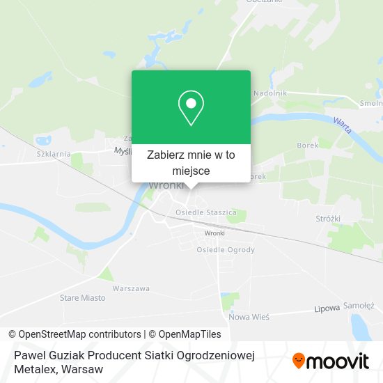 Mapa Pawel Guziak Producent Siatki Ogrodzeniowej Metalex