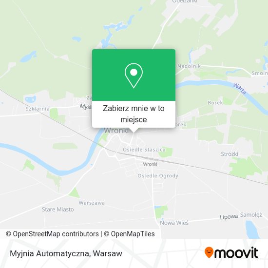 Mapa Myjnia Automatyczna