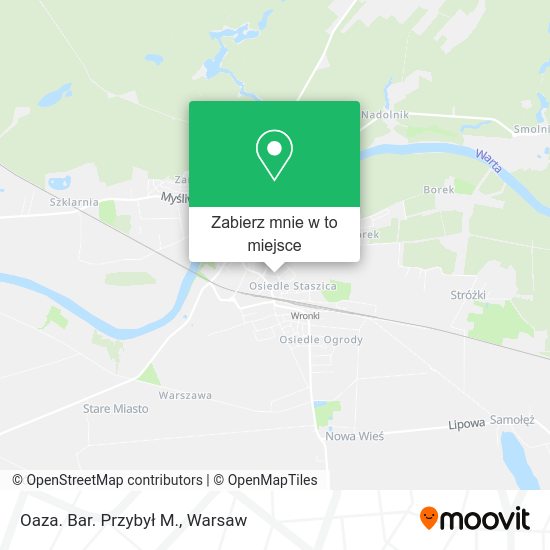 Mapa Oaza. Bar. Przybył M.