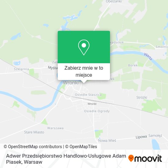 Mapa Adwer Przedsiębiorstwo Handlowo-Usługowe Adam Piasek