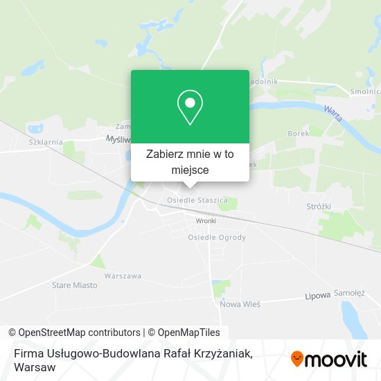 Mapa Firma Usługowo-Budowlana Rafał Krzyżaniak