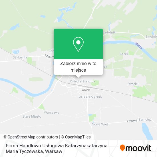 Mapa Firma Handlowo Usługowa Katarzynakatarzyna Maria Tyczewska