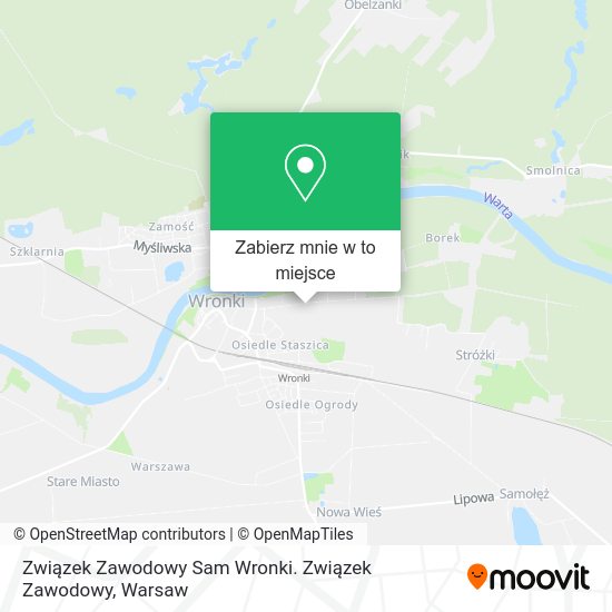 Mapa Związek Zawodowy Sam Wronki. Związek Zawodowy