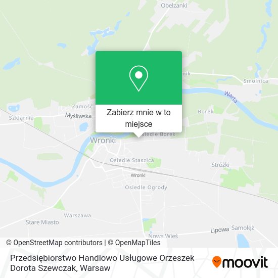 Mapa Przedsiębiorstwo Handlowo Usługowe Orzeszek Dorota Szewczak