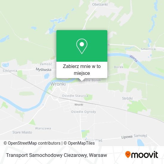 Mapa Transport Samochodowy Ciezarowy