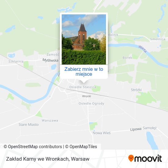 Mapa Zakład Karny we Wronkach