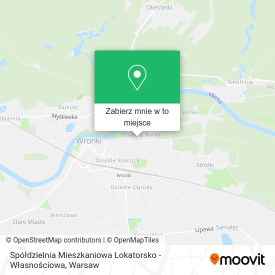 Mapa Spółdzielnia Mieszkaniowa Lokatorsko - Własnościowa