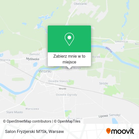 Mapa Salon Fryzjerski M?Sk