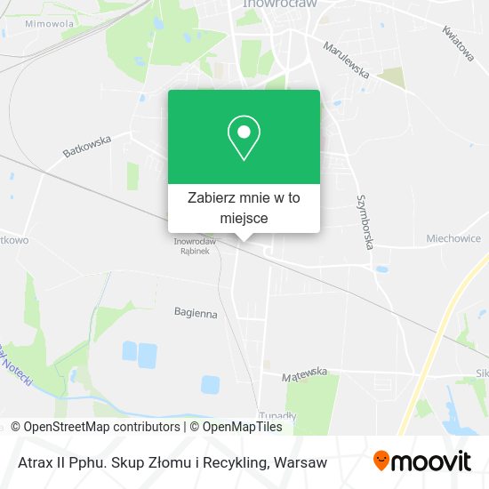 Mapa Atrax II Pphu. Skup Złomu i Recykling