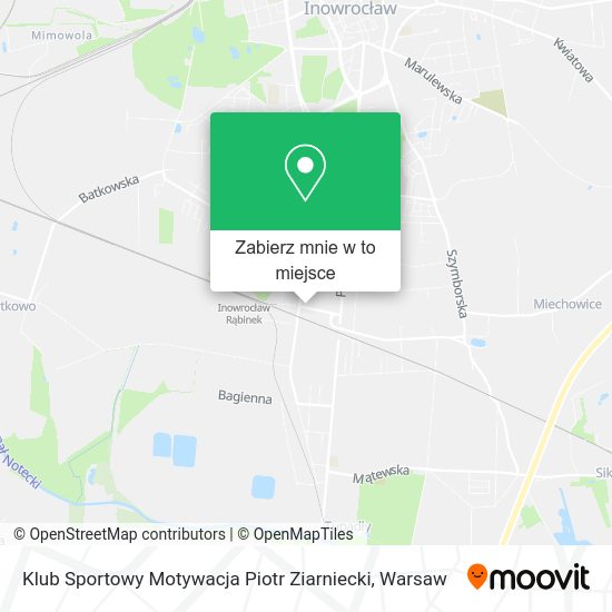 Mapa Klub Sportowy Motywacja Piotr Ziarniecki