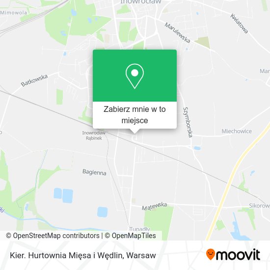 Mapa Kier. Hurtownia Mięsa i Wędlin