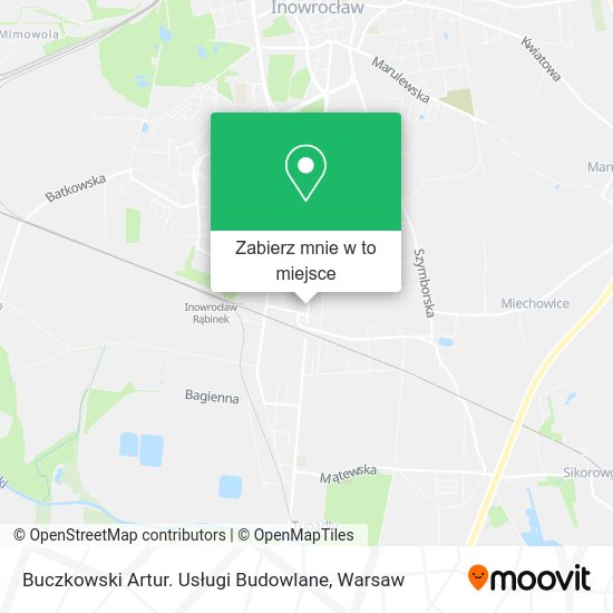 Mapa Buczkowski Artur. Usługi Budowlane