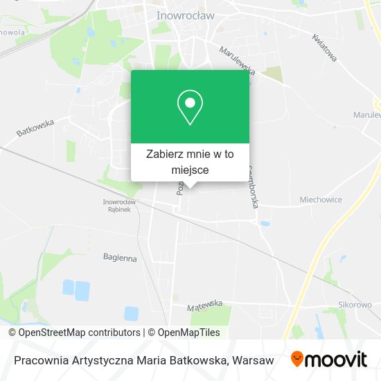 Mapa Pracownia Artystyczna Maria Batkowska