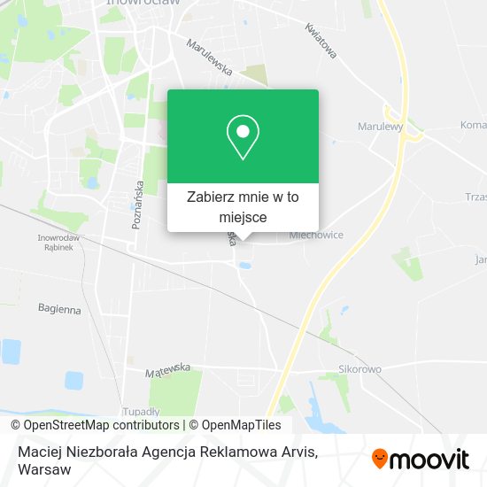 Mapa Maciej Niezborała Agencja Reklamowa Arvis