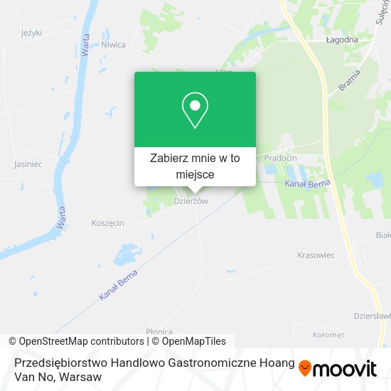 Mapa Przedsiębiorstwo Handlowo Gastronomiczne Hoang Van No