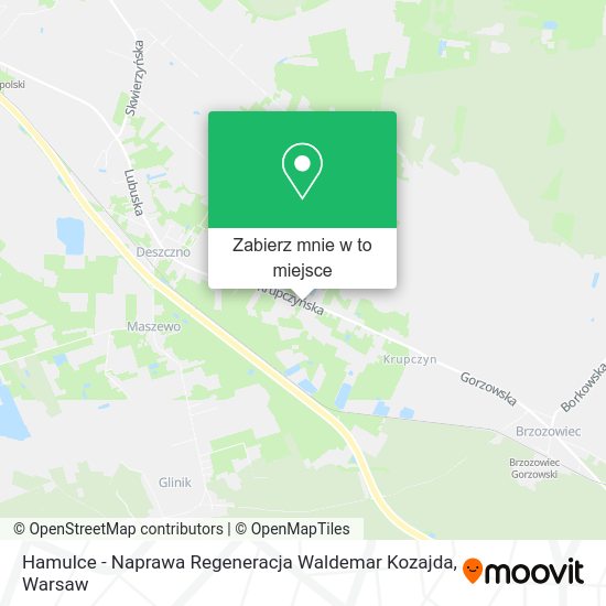 Mapa Hamulce - Naprawa Regeneracja Waldemar Kozajda