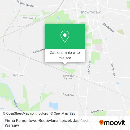 Mapa Firma Remontowo-Budowlana Leszek Jasiński