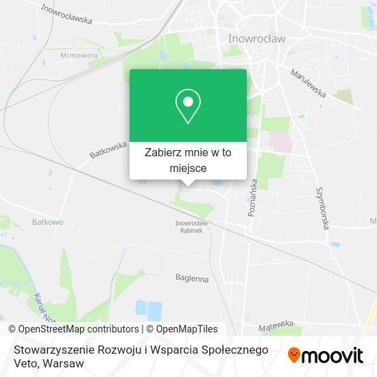 Mapa Stowarzyszenie Rozwoju i Wsparcia Społecznego Veto