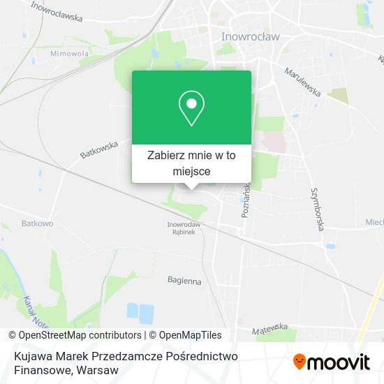 Mapa Kujawa Marek Przedzamcze Pośrednictwo Finansowe