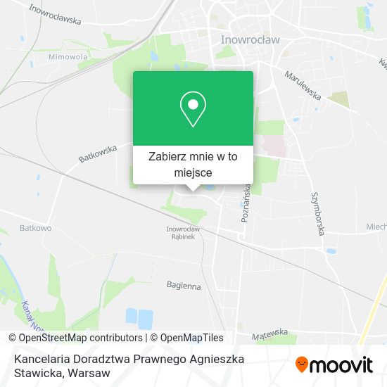 Mapa Kancelaria Doradztwa Prawnego Agnieszka Stawicka