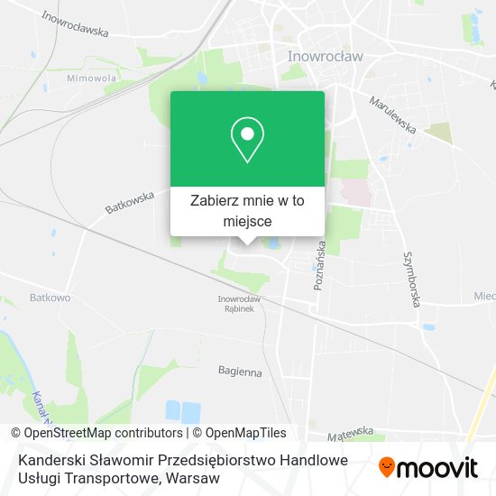 Mapa Kanderski Sławomir Przedsiębiorstwo Handlowe Usługi Transportowe