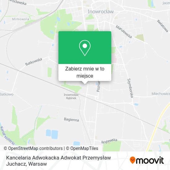 Mapa Kancelaria Adwokacka Adwokat Przemysław Juchacz