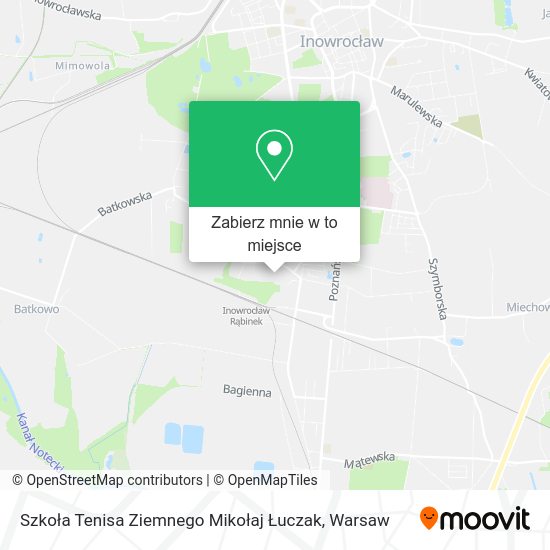 Mapa Szkoła Tenisa Ziemnego Mikołaj Łuczak