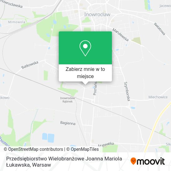 Mapa Przedsiębiorstwo Wielobranżowe Joanna Mariola Łukawska