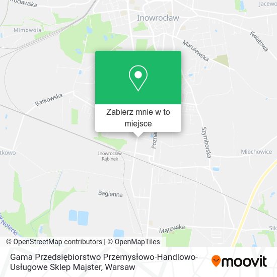 Mapa Gama Przedsiębiorstwo Przemysłowo-Handlowo-Usługowe Sklep Majster