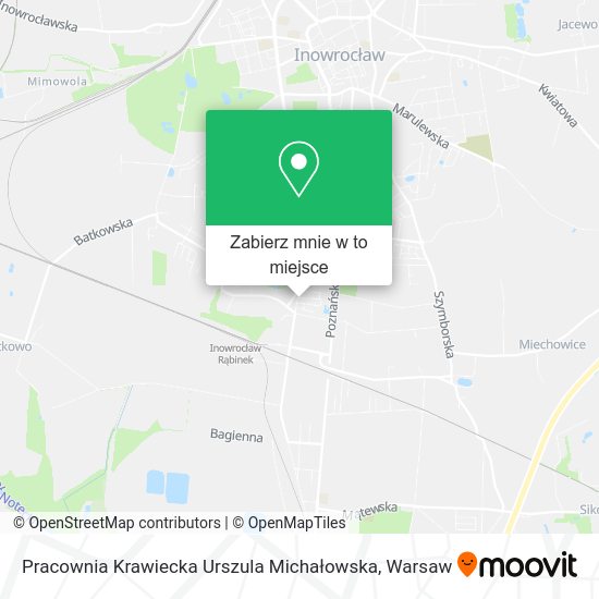 Mapa Pracownia Krawiecka Urszula Michałowska