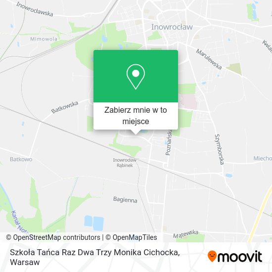 Mapa Szkoła Tańca Raz Dwa Trzy Monika Cichocka