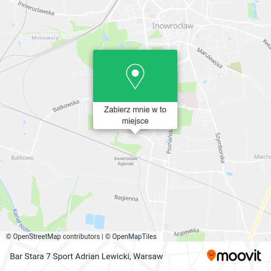 Mapa Bar Stara 7 Sport Adrian Lewicki