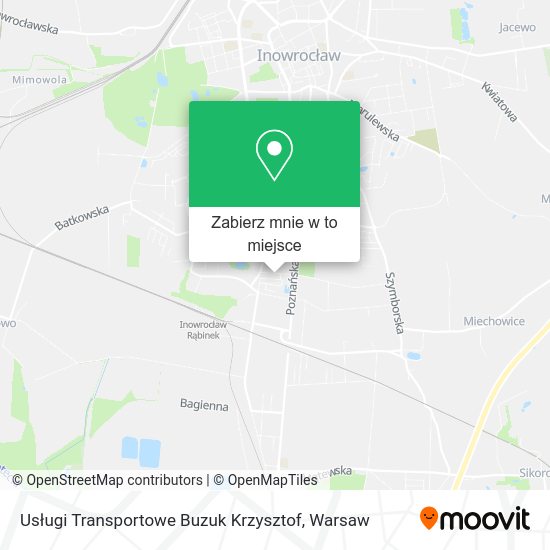 Mapa Usługi Transportowe Buzuk Krzysztof